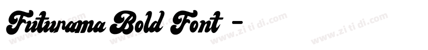 Futurama Bold Font字体转换